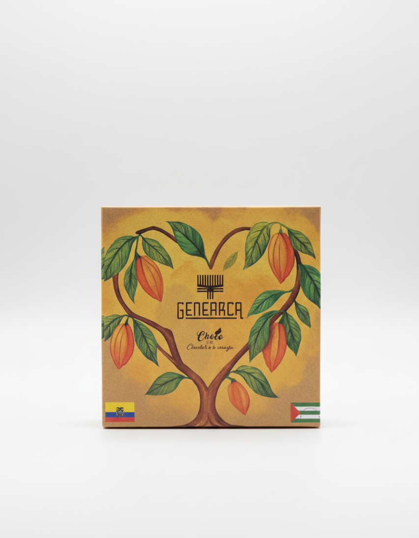 Chocolat artisanal Équateur – 55% Cacao Manabí GENEARCA (50g)